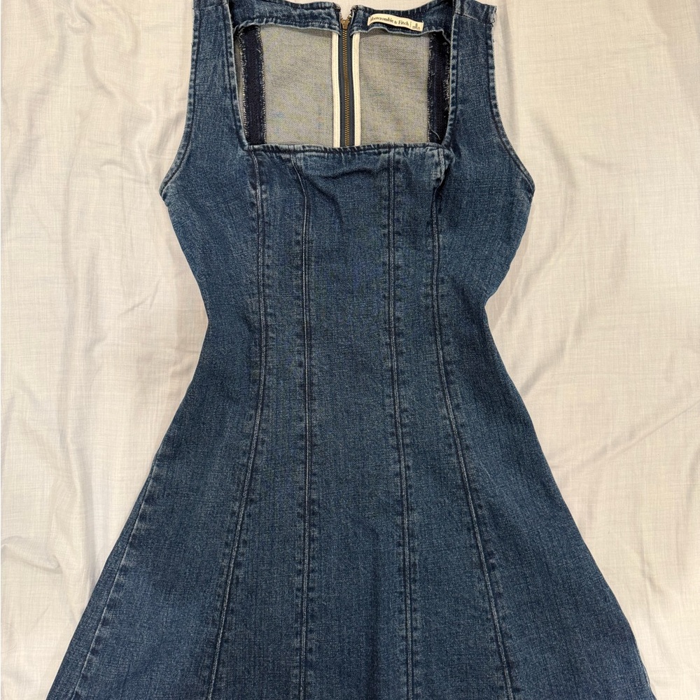 Abercrombie & Fitch Dark Blue Denim Mini Dress